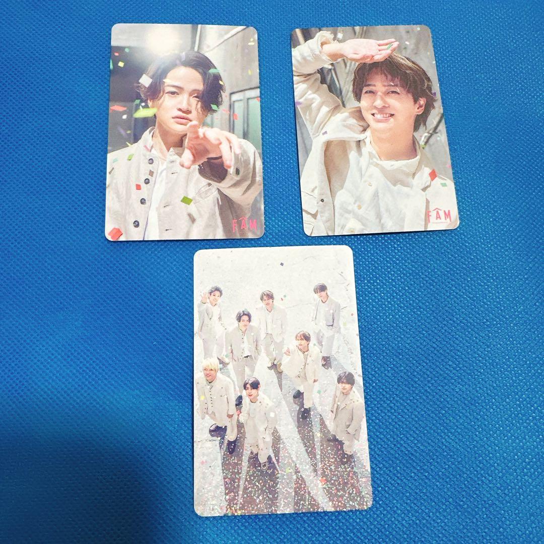 timelesz FAM 4形態セット 特典 トレーディングカード 付