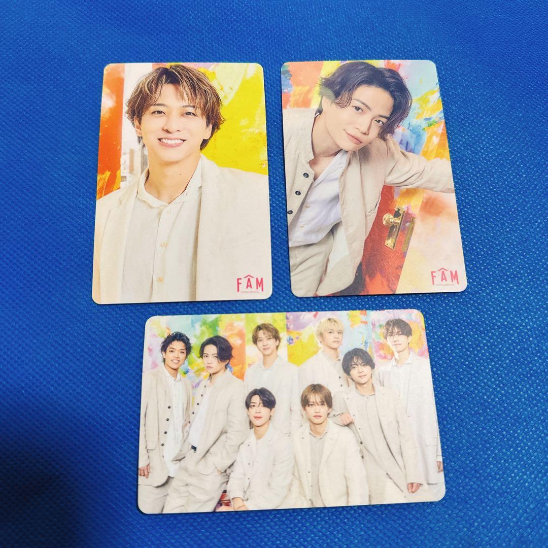 timelesz FAM 4形態セット 特典 トレーディングカード 付