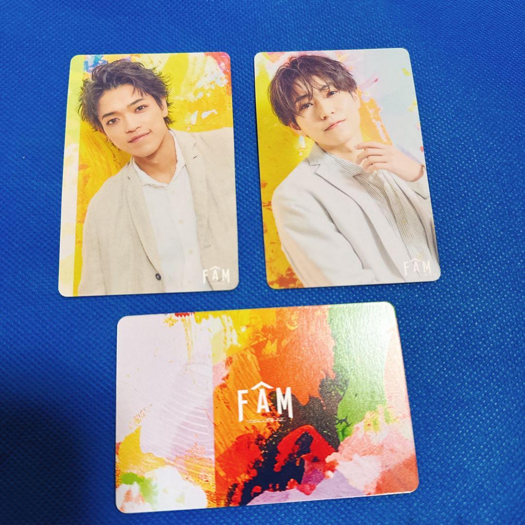 timelesz FAM 4形態セット 特典 トレーディングカード 付