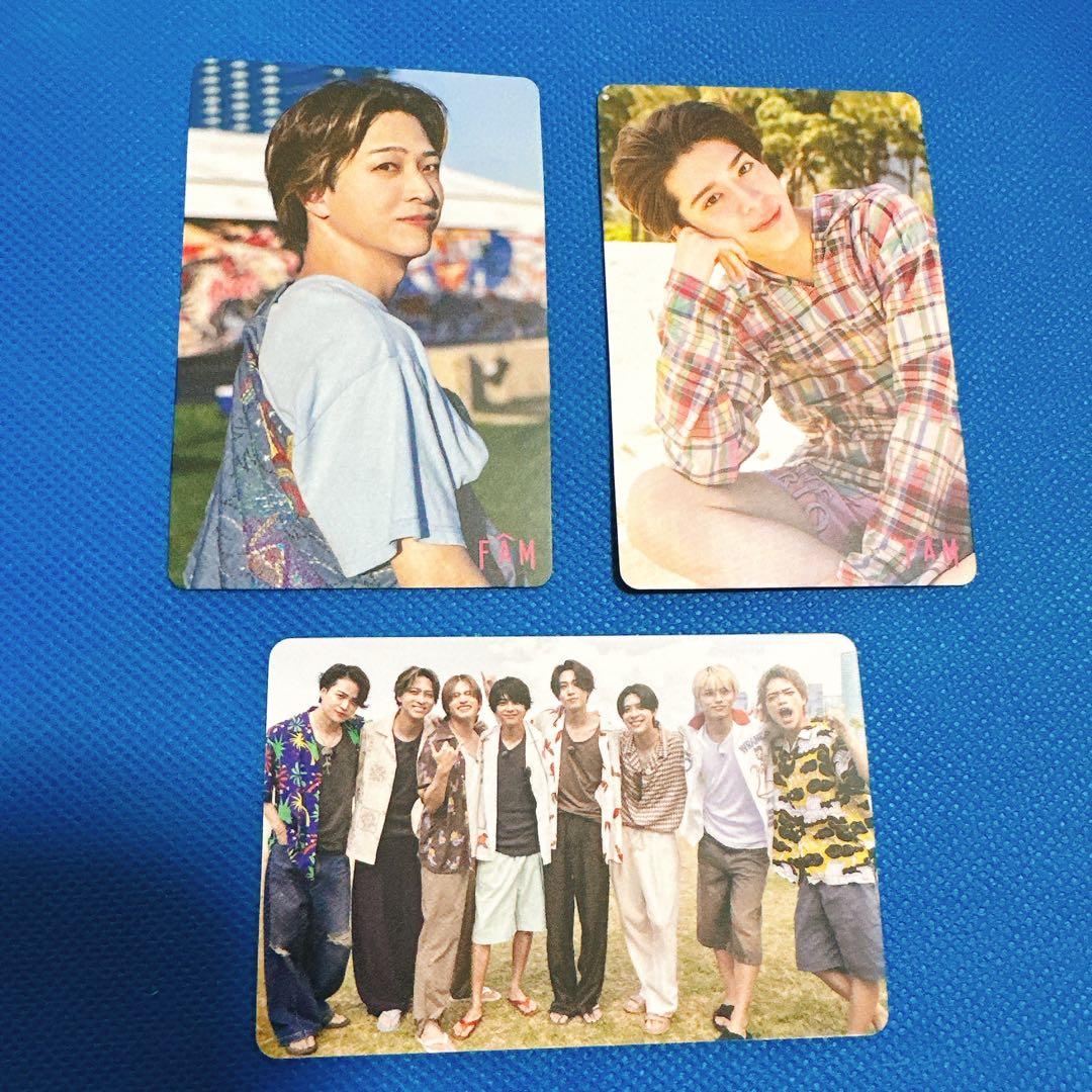 timelesz FAM 4形態セット 特典 トレーディングカード 付