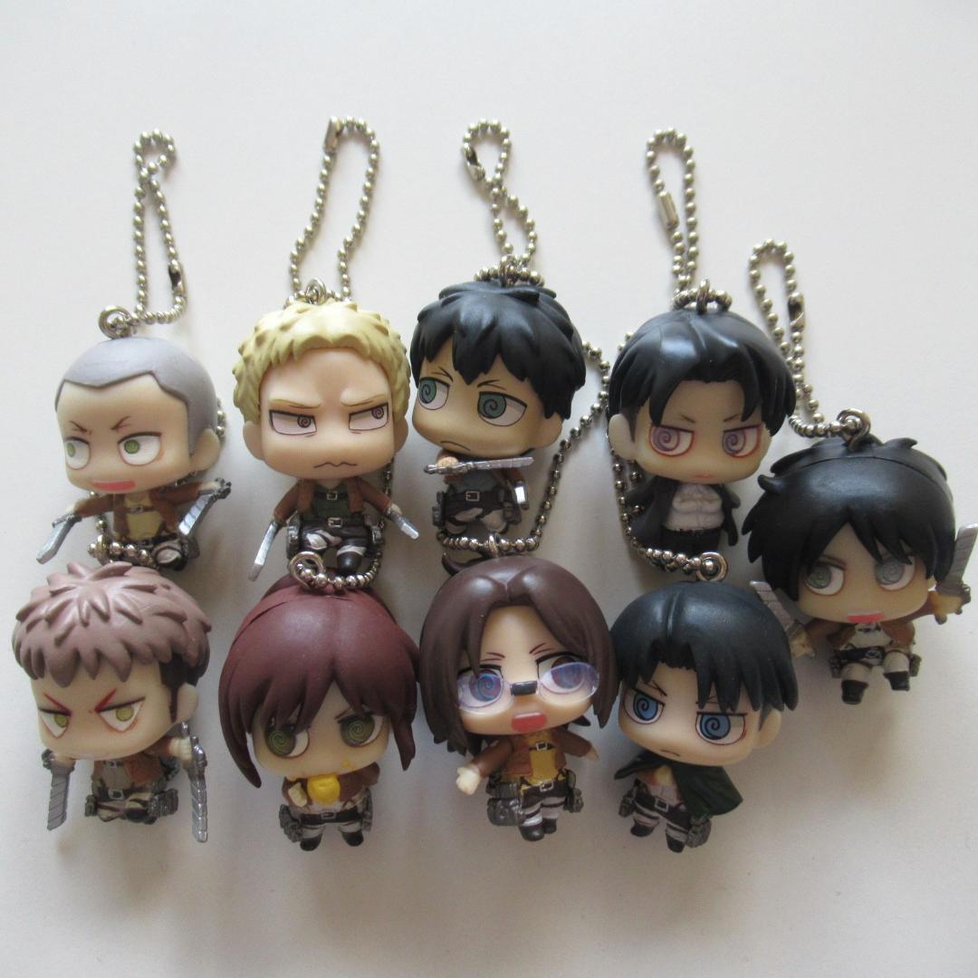 進撃の巨人 ちみキャラマスコット9点セット