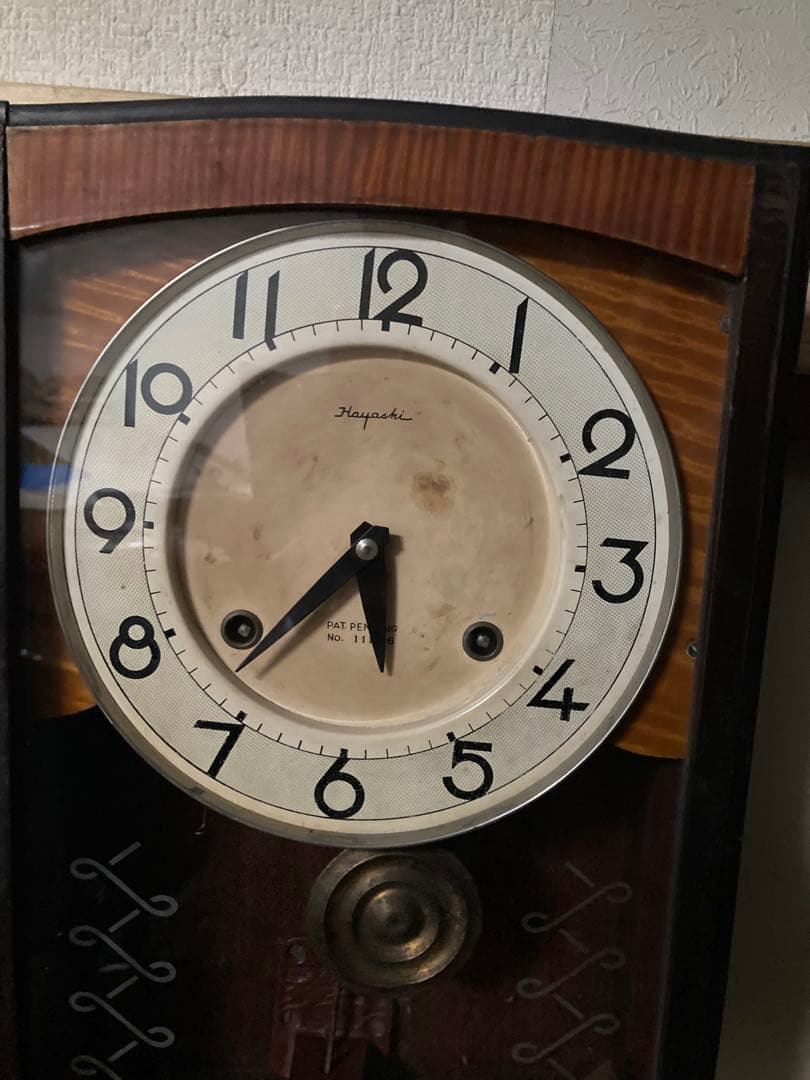 林時計 文化型数打式 8日巻柱時計 調整済 1週間連続稼働確認OK