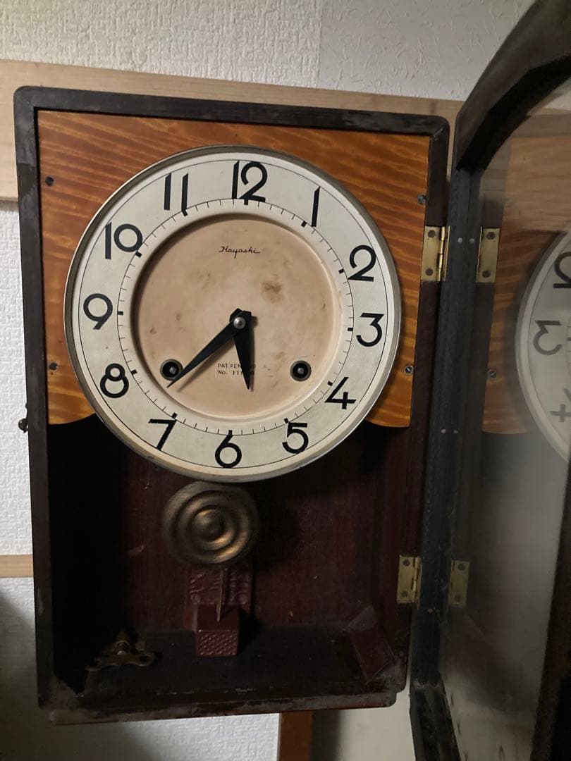 林時計 文化型数打式 8日巻柱時計 調整済 1週間連続稼働確認OK