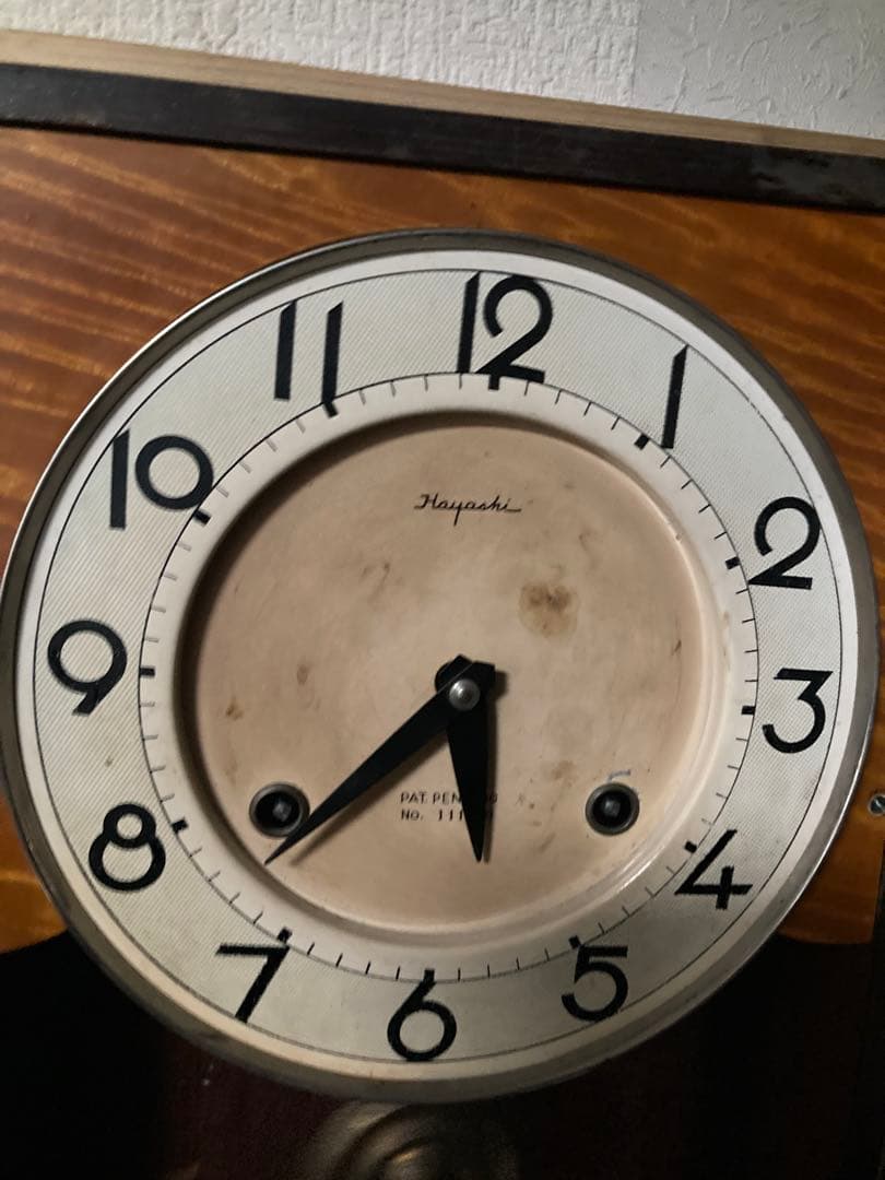 林時計 文化型数打式 8日巻柱時計 調整済 1週間連続稼働確認OK