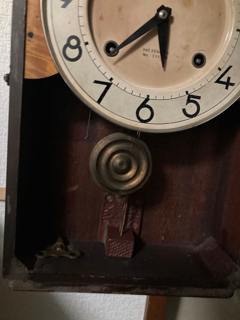 林時計 文化型数打式 8日巻柱時計 調整済 1週間連続稼働確認OK