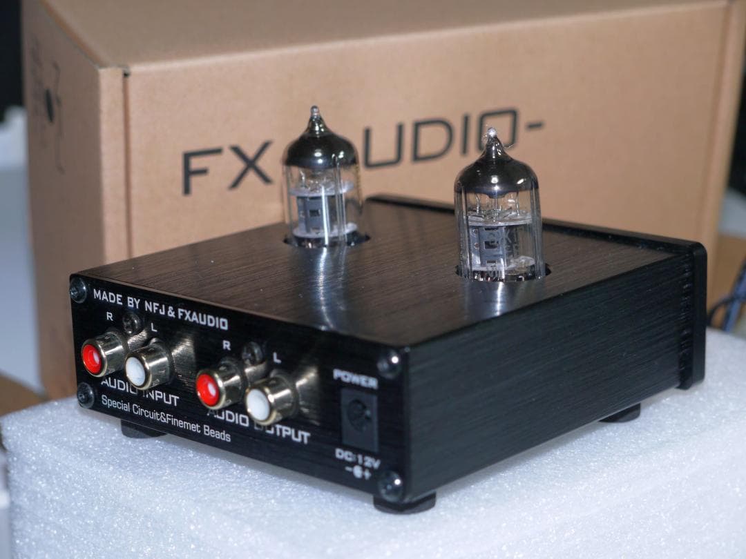NFJ FX-AUDIO　TUBE-01J ブラック　 6J1ロシア製