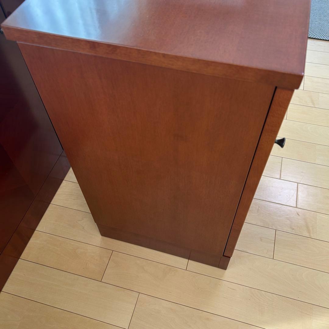 極希少カリモク　アラード　突板　ダイヤモンド貼り　サイドボード　キャビネット③