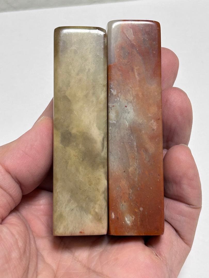 極上 印材 寿山石 篆刻 印章 印鑑 書道具 中国美術 鶏血石 田黄石 青田石