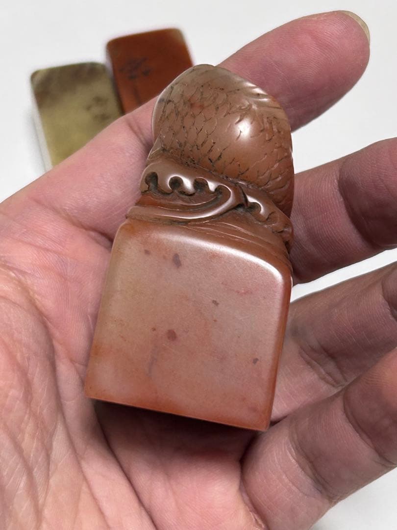 極上 印材 寿山石 篆刻 印章 印鑑 書道具 中国美術 鶏血石 田黄石 青田石