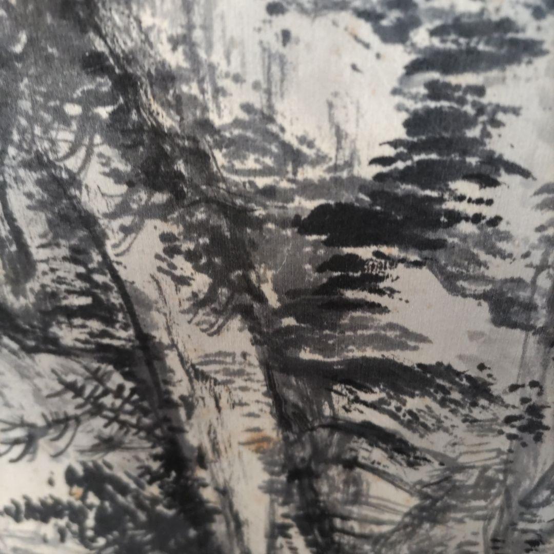 水墨山水　掛軸　Y078