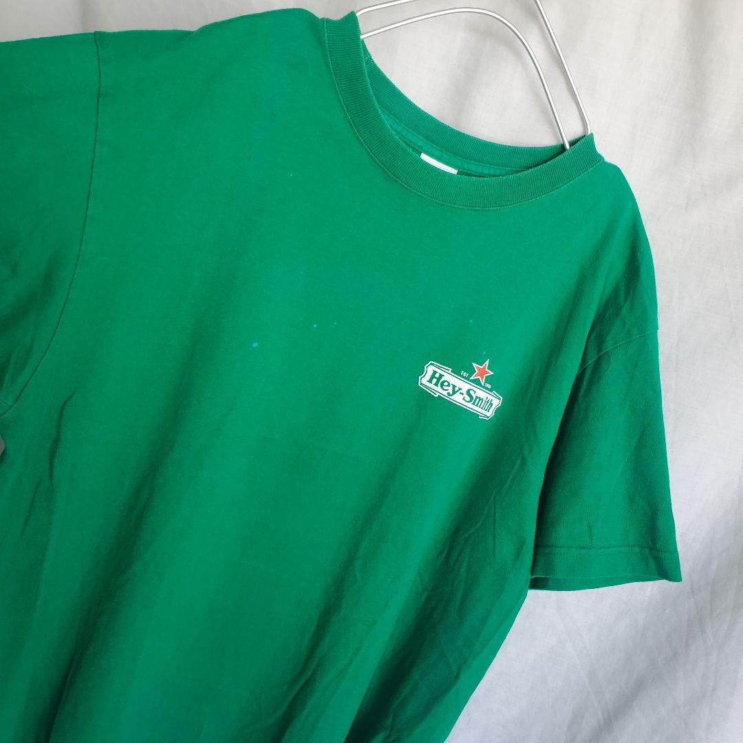 希少 HEY-SMITH Tシャツ XL バンドTシャツ ハイネケン グリーン
