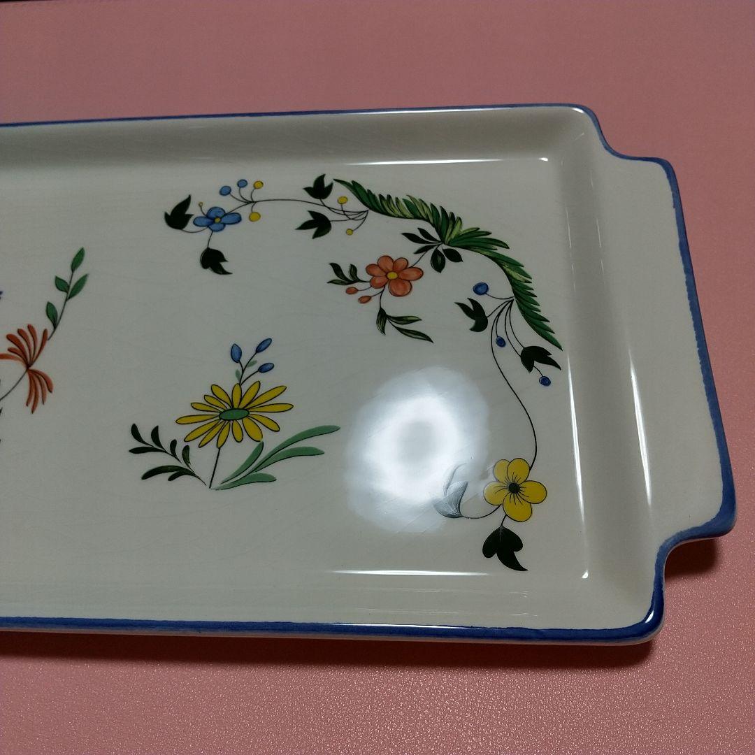 未使用品 約38cm Gien ジアン オワゾパラディ 皿 極楽鳥 パーティー皿