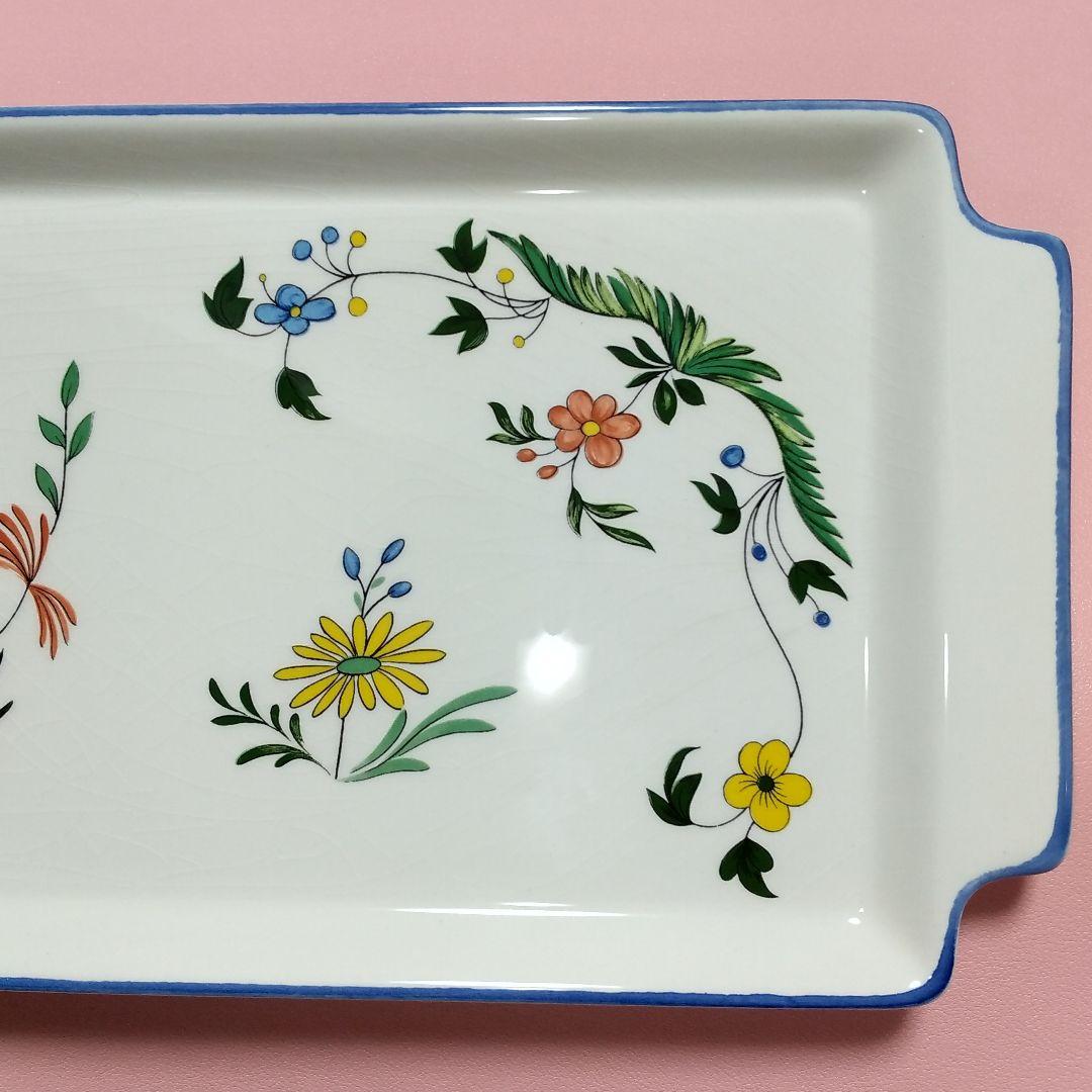 未使用品 約38cm Gien ジアン オワゾパラディ 皿 極楽鳥 パーティー皿