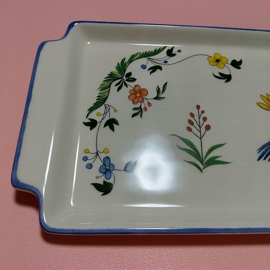 未使用品 約38cm Gien ジアン オワゾパラディ 皿 極楽鳥 パーティー皿