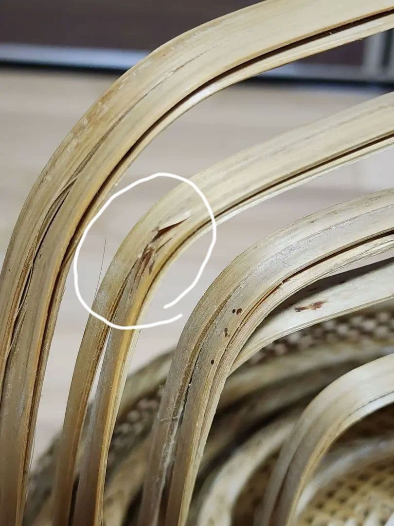 持ち手付き竹かご