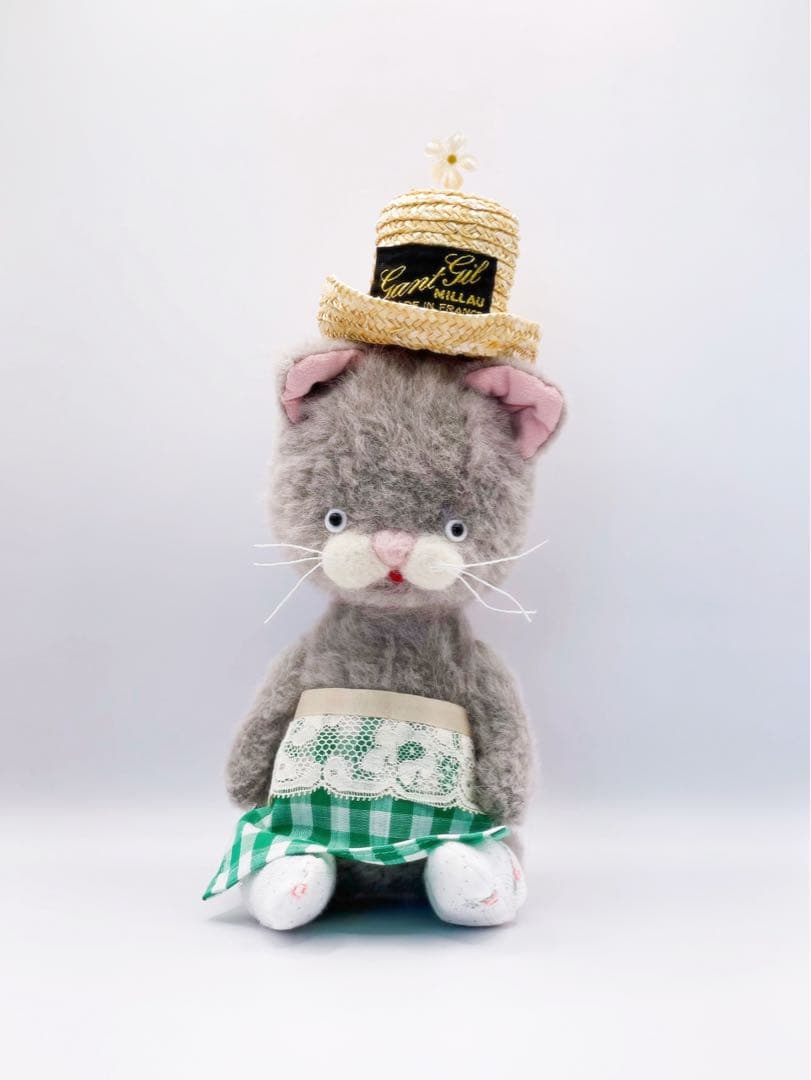 ★発送日説明欄確認★ネコとミニチュアのセット　作家　アーティスト　ぬいぐるみ