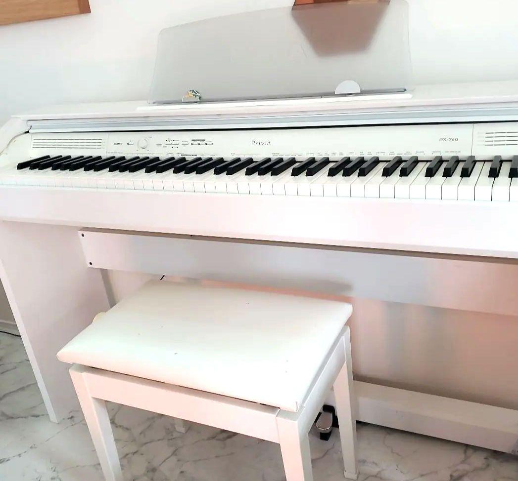 CASIO PX-760 ホワイト デジタルピアノ 椅子付き