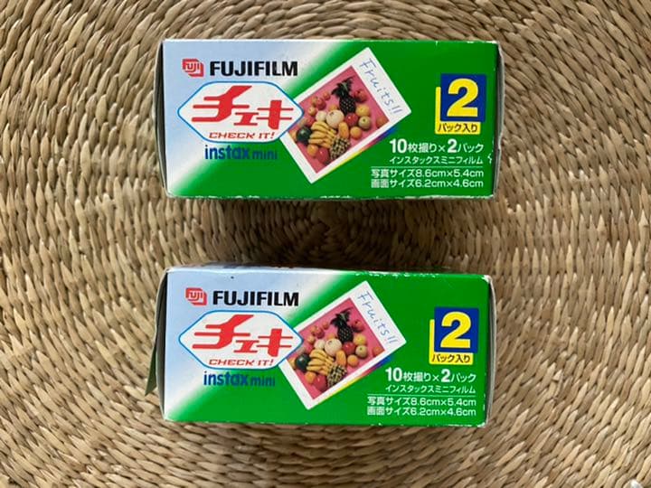 初期チェキ用　ヴィンテージフィルム10枚撮り2パックセット×2個