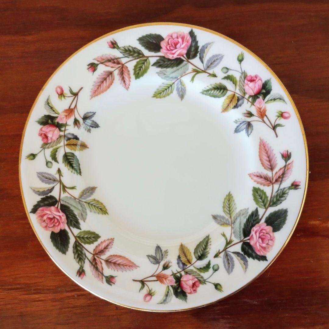 美品 ウェッジウッド『ハザウェイローズ』サイドプレート 5枚セット
