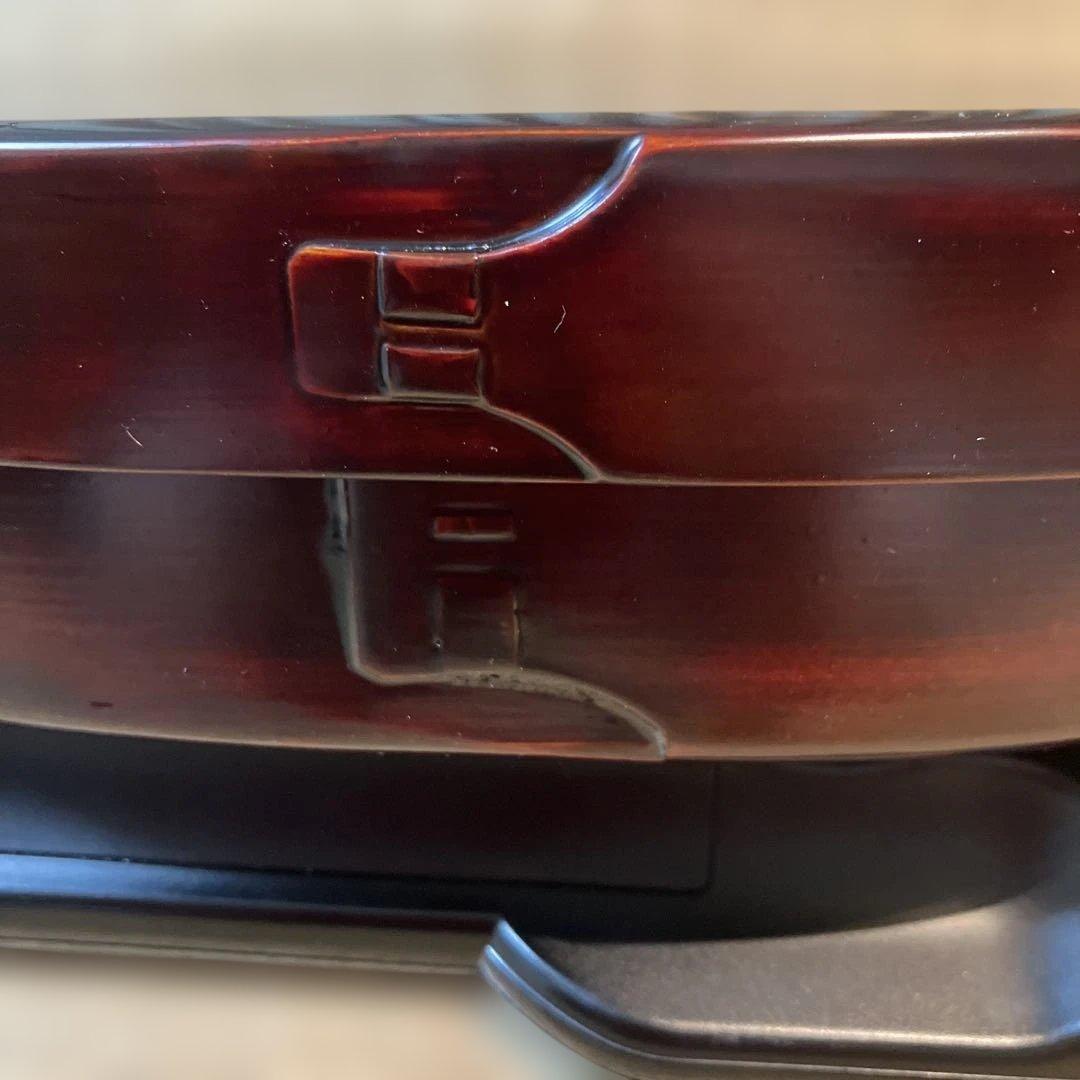 柴田慶信商店 シバキ塗り 小判弁当箱　大サイズ 　仕切り板付き　箱付き