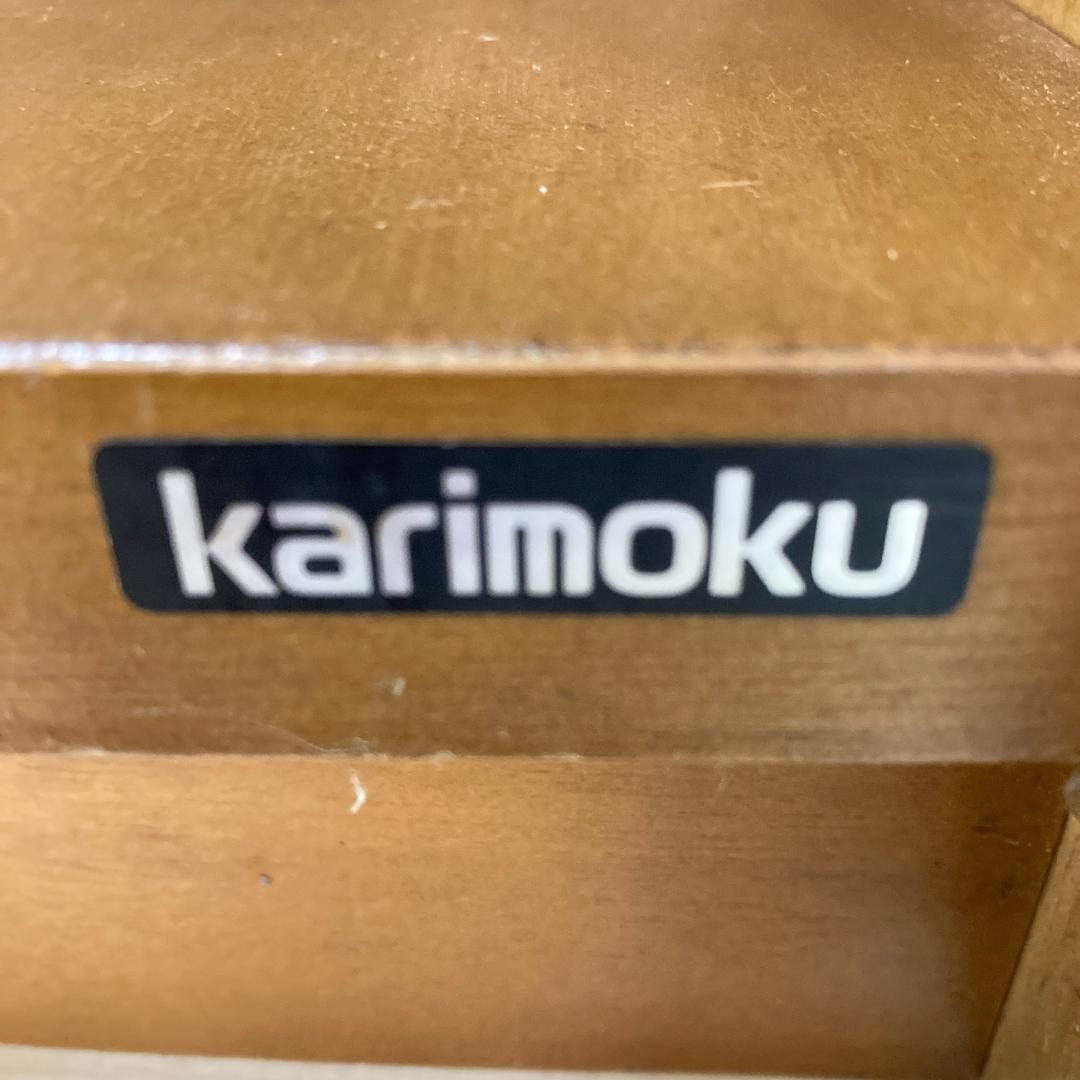 【カリモク】ルスティック　コーナーキャビネット　ラック　棚　カントリー