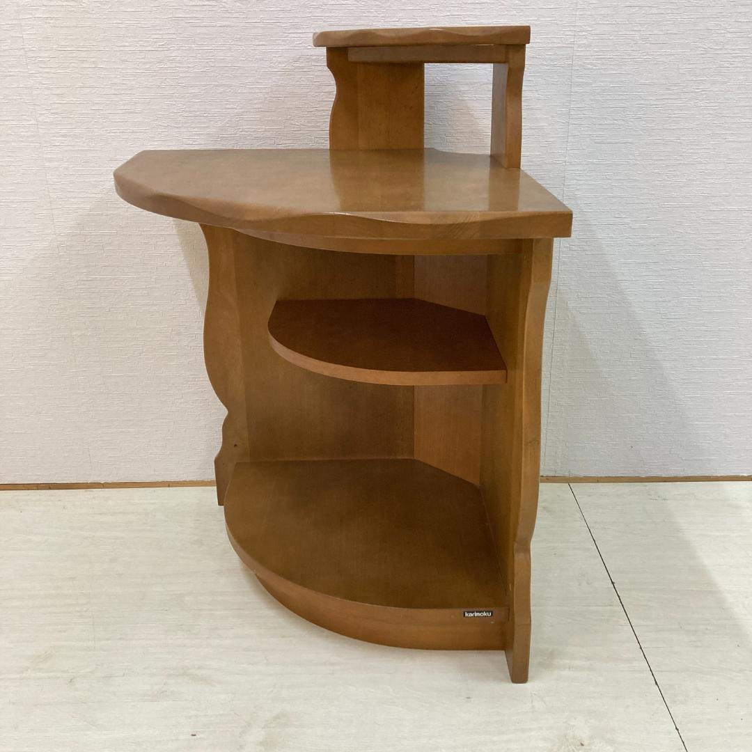 【カリモク】ルスティック　コーナーキャビネット　ラック　棚　カントリー