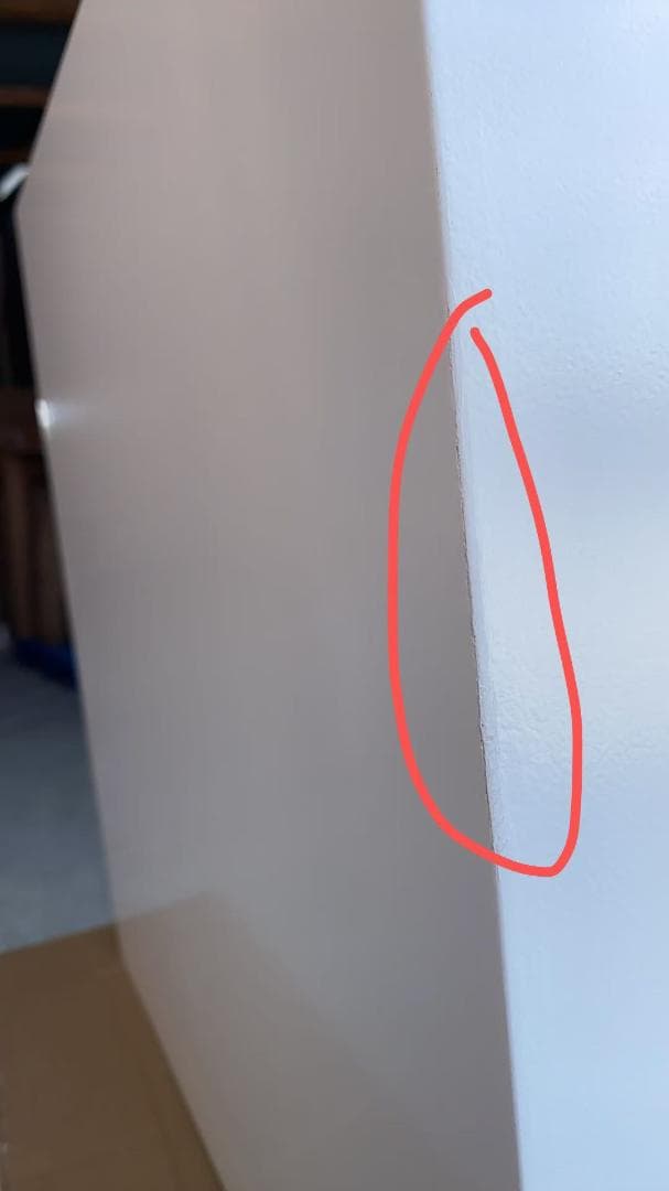 ホワイト 3段チェスト 金属脚 訳あり品　写真をご確認 TST-06-⑦