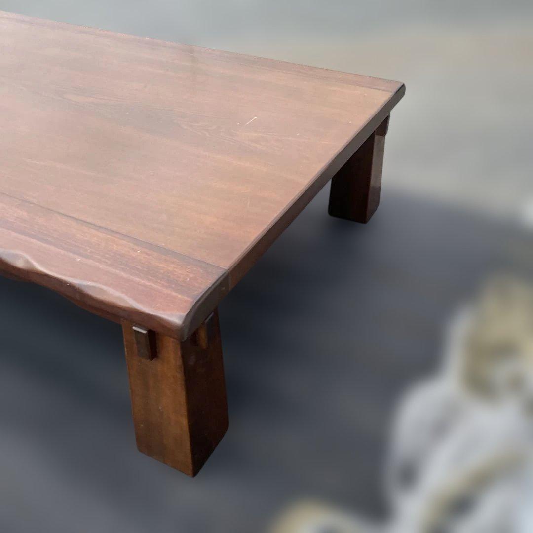 ダークブラウン 木製座卓 シンプルデザイン