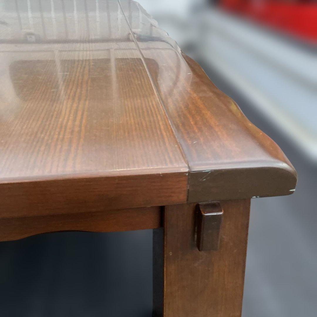 ダークブラウン 木製座卓 シンプルデザイン