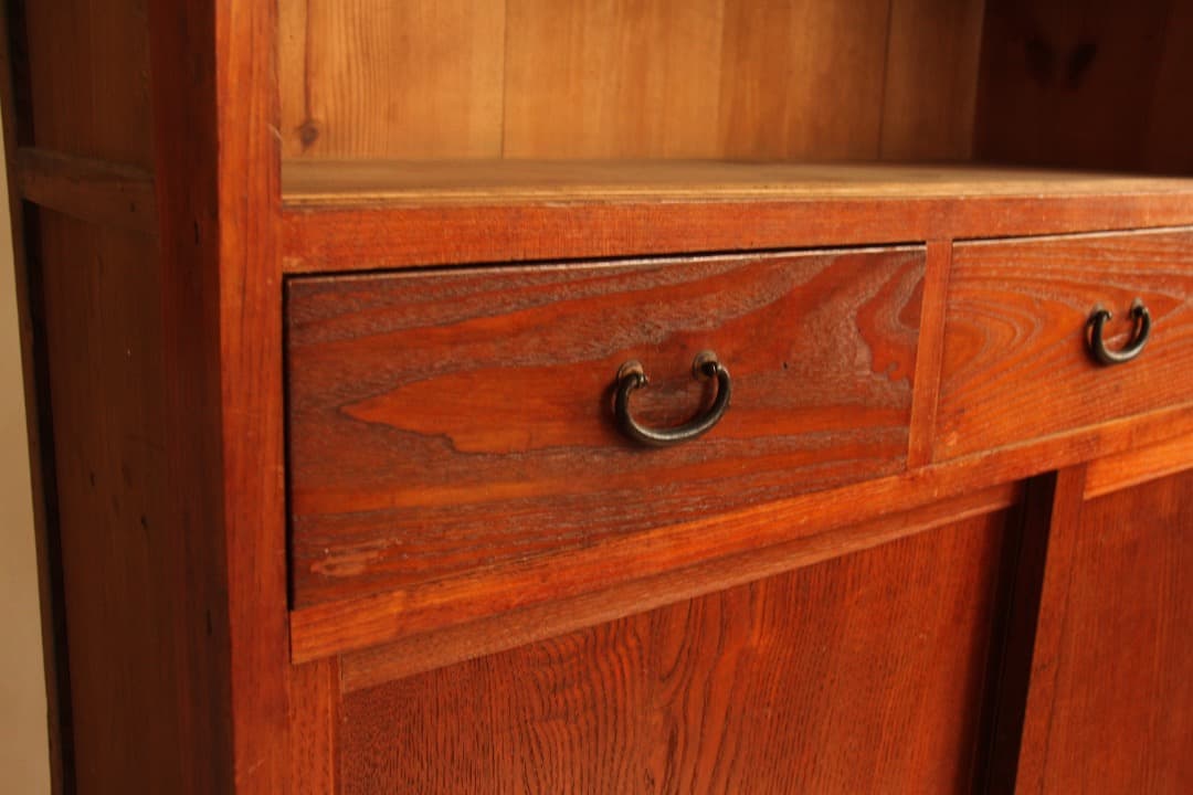 食器棚　収納棚　木製　古道具　古家具　和家具　ビンテージ　アンティーク　レトロ