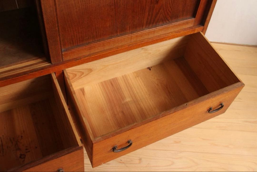 食器棚　収納棚　木製　古道具　古家具　和家具　ビンテージ　アンティーク　レトロ