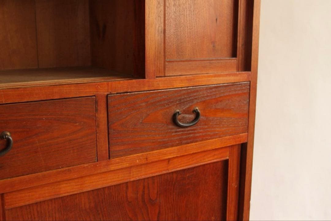 食器棚　収納棚　木製　古道具　古家具　和家具　ビンテージ　アンティーク　レトロ