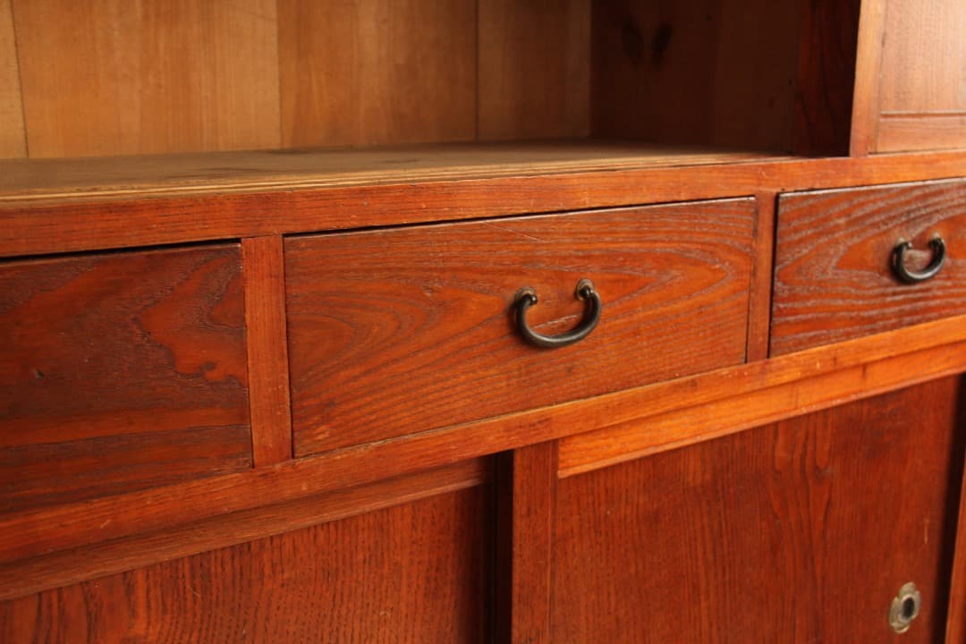 食器棚　収納棚　木製　古道具　古家具　和家具　ビンテージ　アンティーク　レトロ