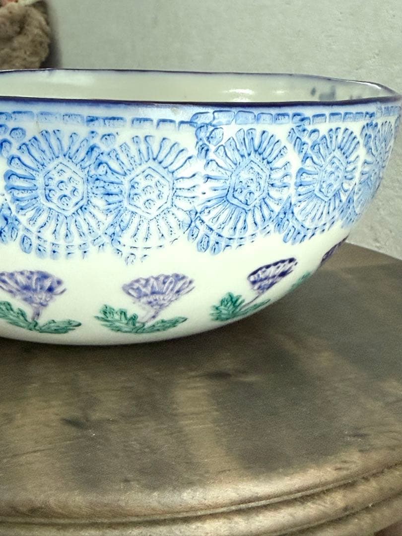 つちやまり 金彩入り 中型ボウル 未使用品