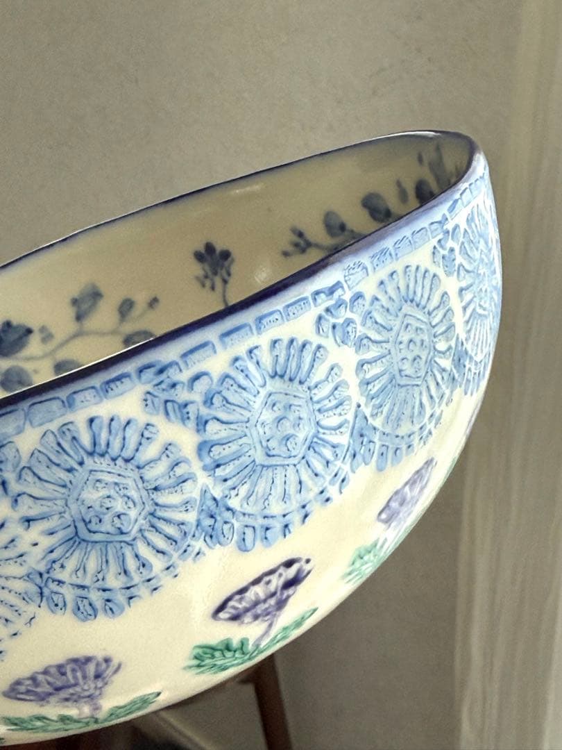 つちやまり 金彩入り 中型ボウル 未使用品