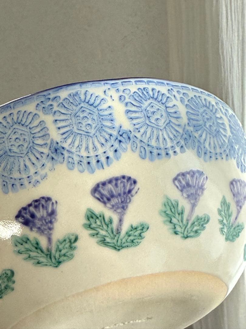 つちやまり 金彩入り 中型ボウル 未使用品