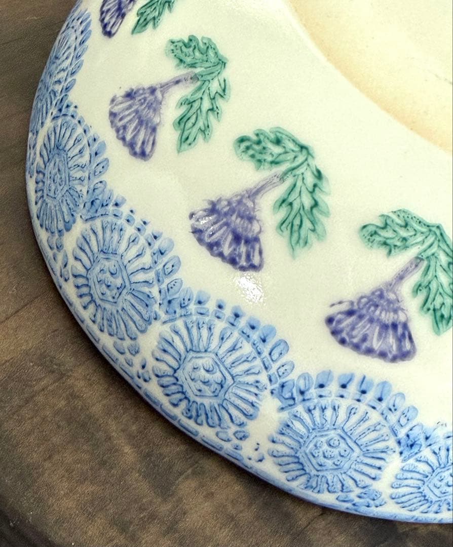 つちやまり 金彩入り 中型ボウル 未使用品