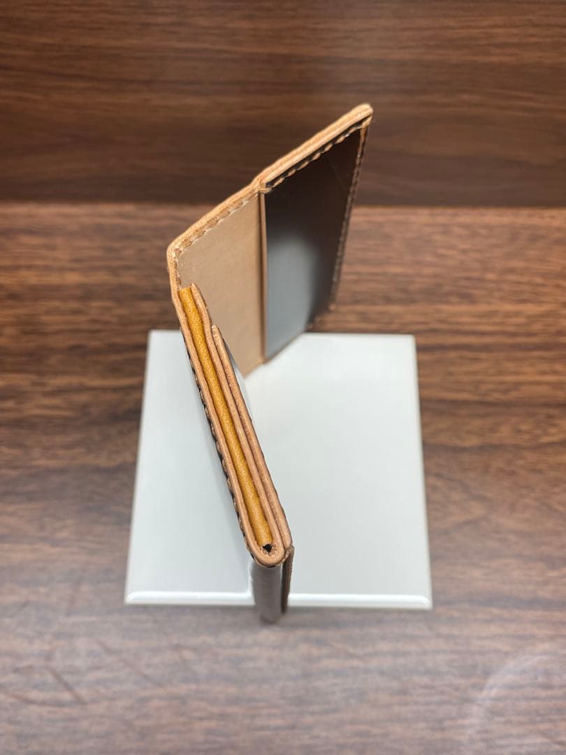 手縫い名刺入れ 新喜皮革製コードバン　K02