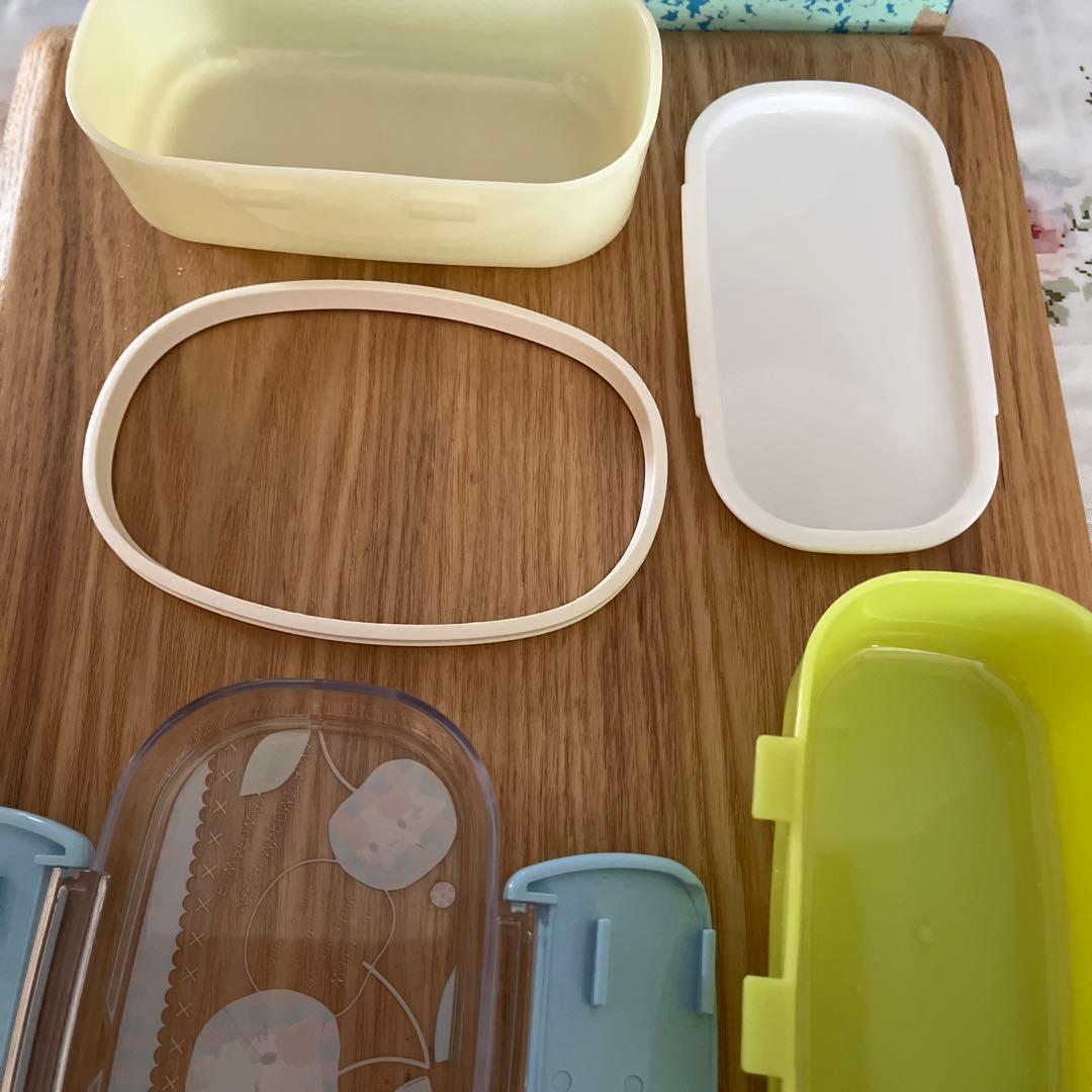 マシュマロみたいなふわふわにゃんこ　お弁当箱　レトロ