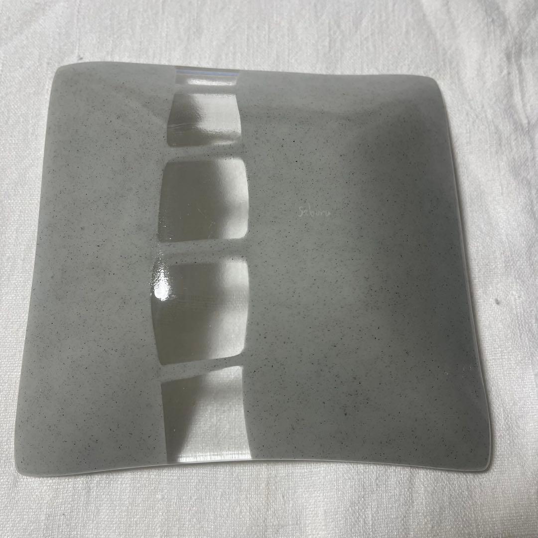 サブロウガラス 角深鉢 2個セット