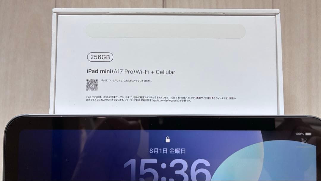 【美品+おまけ】iPadmini 7世代Wi-Fi+Cellular 256GB