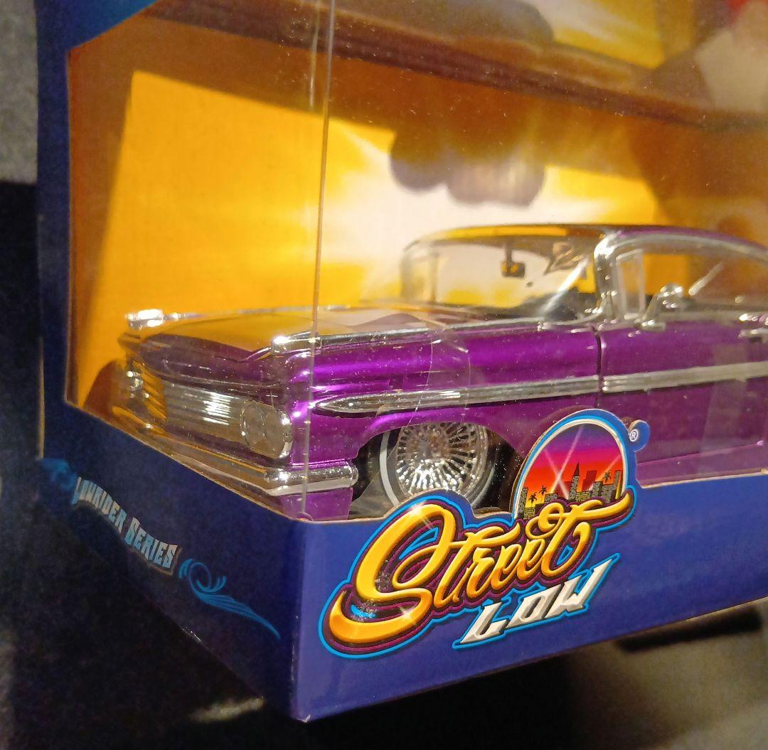1959Chevy Impala ローライダーミニカー新品未開封✭*PURPLE
