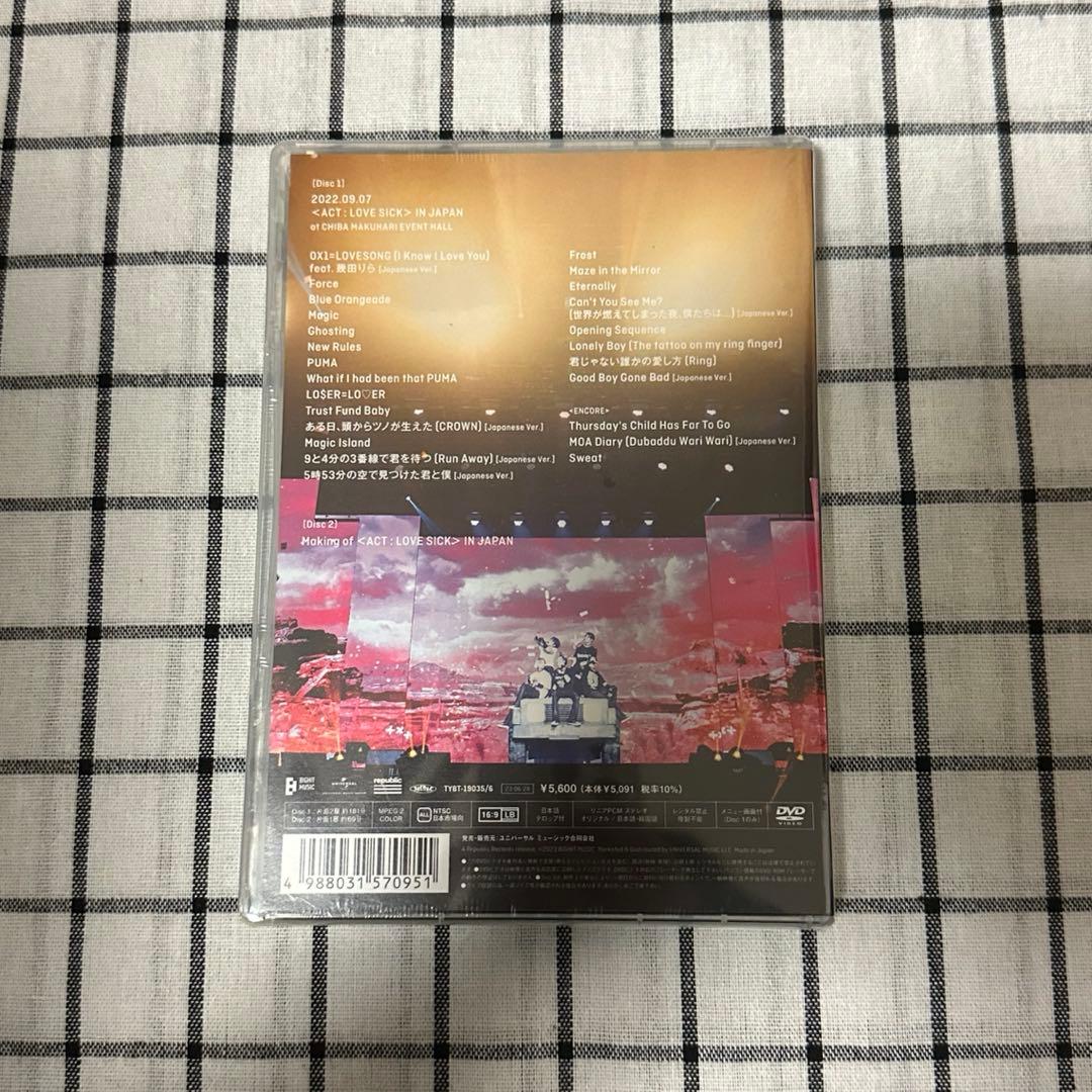 新品未開封 TXT act:love sick 通常盤初回プレス DVD