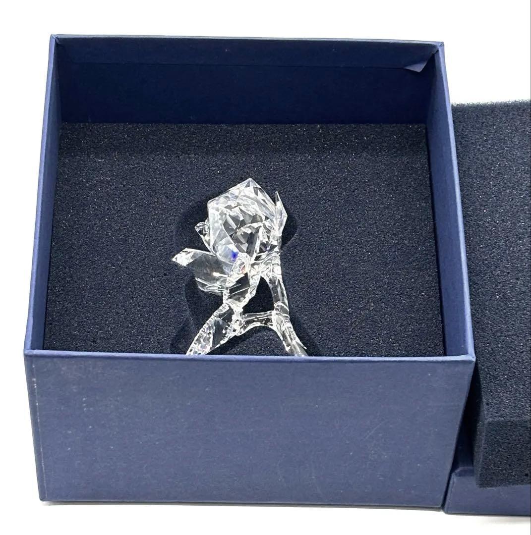 極美品Swarovskiスワロフスキー フィギュリン ローズ (薔薇)フラワー花