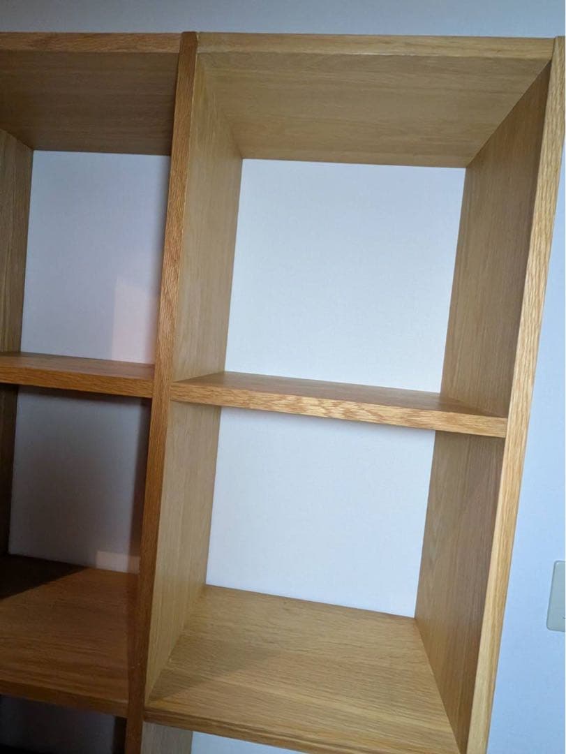 ■送料込■無印良品 スタッキングシェルフ 5×3 オーク 収納 木製棚