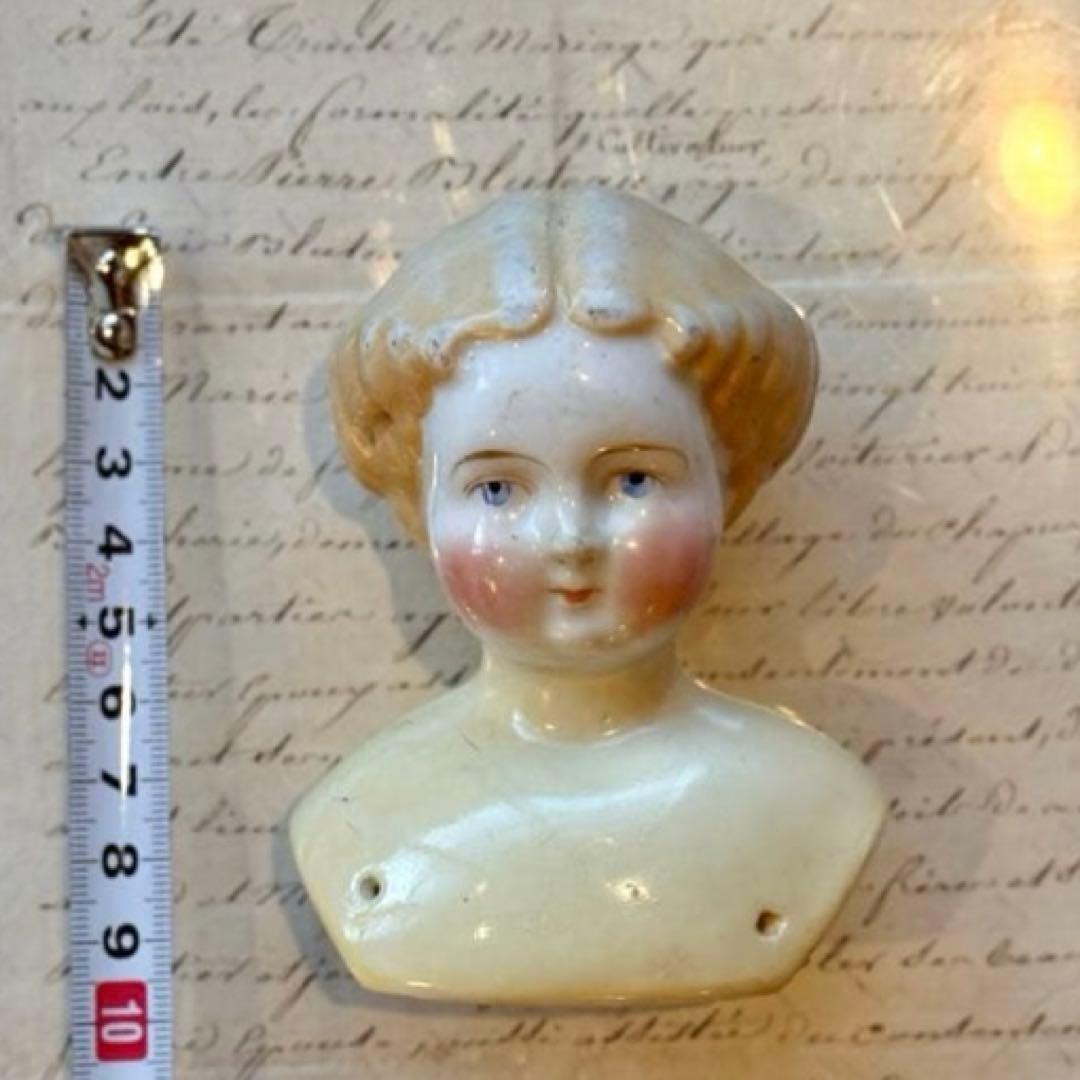アンティーク　チャイナヘッド ドール　ビスクドール　ショルダーヘッド