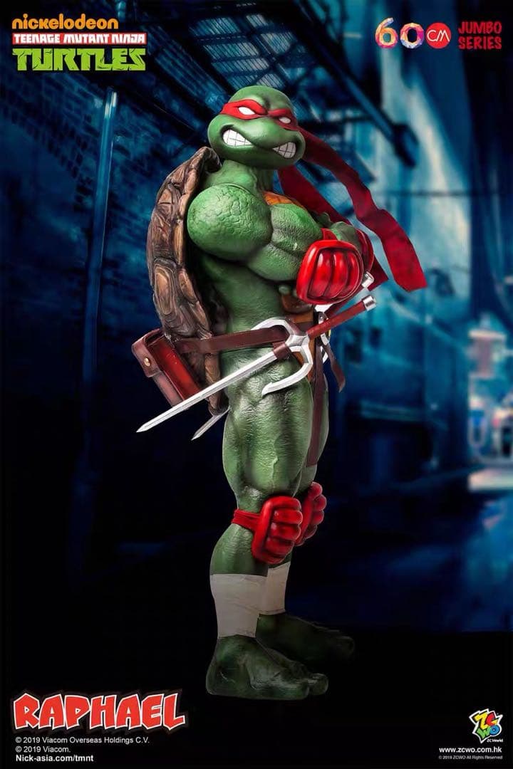 TMNT ラファエロ　ライセンス品　フィギュア　アートトイ　60cm//ZCWO