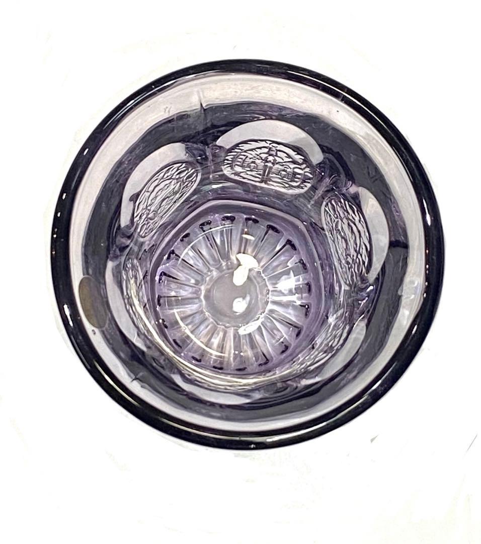 昭和レトロなグラス サファイア6個セット(KOSHIDA CRYSTAL)