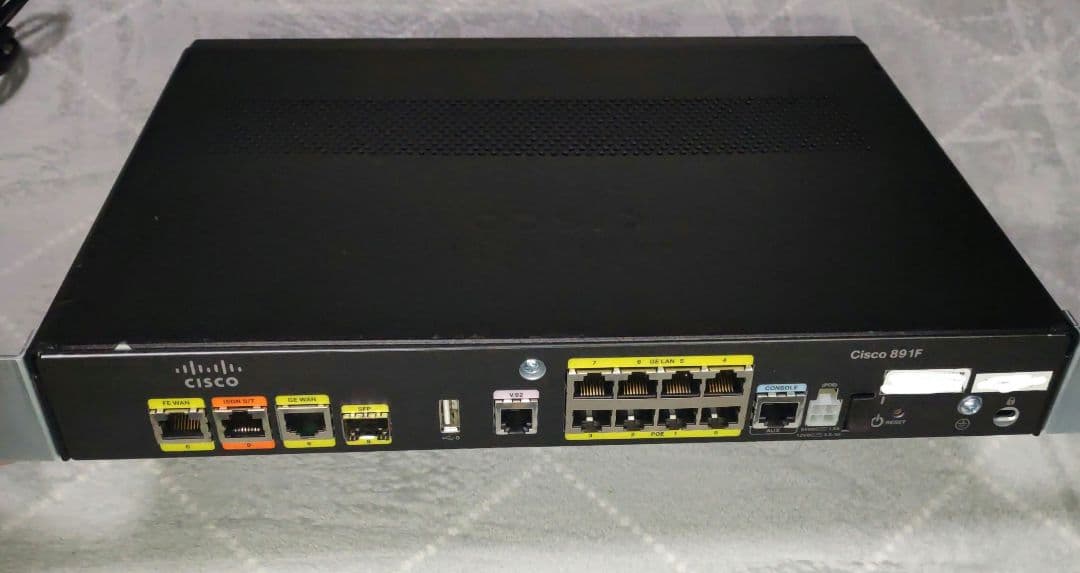 Cisco C891FJ ルータ PoE