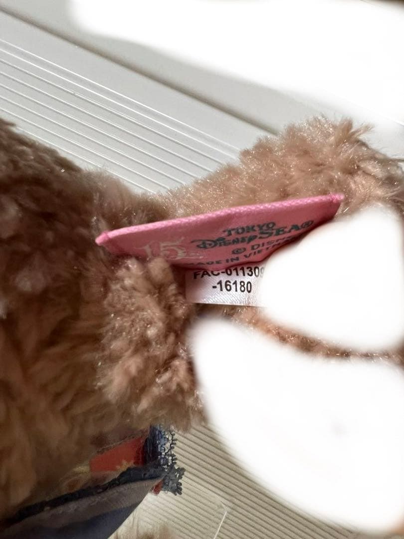 ダッフィー、シェリーメイぬいぐるみ、ぬいぐるみネックストラップセッ（スプリング）